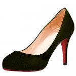 Christian Louboutin Delic 90 Crescent Toe Pump Black CL02019