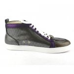 Christian Louboutin Rantus OrlatoTrainer Suede and Metallic Lace