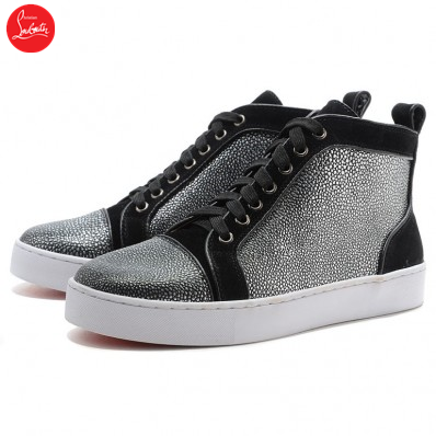 louboutin mens high top sneakers
