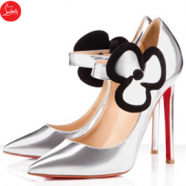Christian Louboutin Pigalle Pensee 120mm Leather Pumps Silver