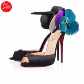 Christian Louboutin pensamoi Black Turquin 120mm Satin Womens Sp