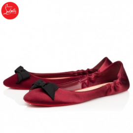 Christian Louboutin air loubi Lie De Vin Satin Womens Travel-sli