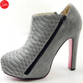 Christian Louboutin 4A 120mm Ankle Boots Grey