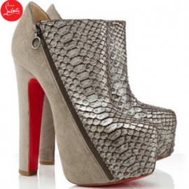 Christian Louboutin 4A 160mm Ankle Boots Taupe