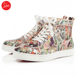 Christian Louboutin Rantus Orlato Women Flat Multi Python Faienc