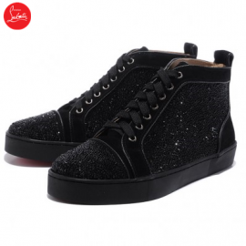 low top christian louboutin mens black