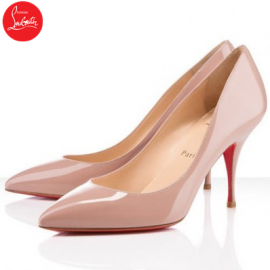 Christian Louboutin Pigalle Piou Piou 85mm Patent Leather Pumps Nude