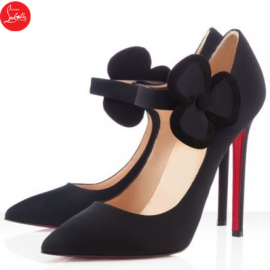 Christian Louboutin Pigalle Pensee 120mm Satin Pumps Black