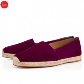Christian Louboutin Alentoro Flat Eveque Suede Mens Espadrilles