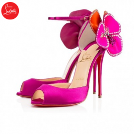 Christian Louboutin pensamoi Eveque Papaye 120mm Satin Womens Sp