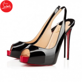 Christian Louboutin private number Black Red 120mm Patent Leathe