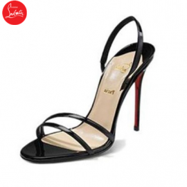 Christian Louboutin Anna Patent Leather Sandals Black
