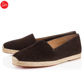 Christian Louboutin alentoro flat Poivre Suede Mens Espadrilles