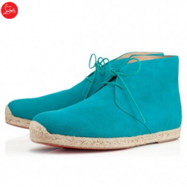 Christian Louboutin cadaques flat Riviera Suede Mens Espadrilles