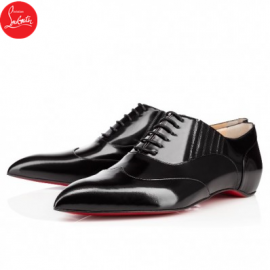 Christian Louboutin platt dance flat Black Calf Womens Loafers F